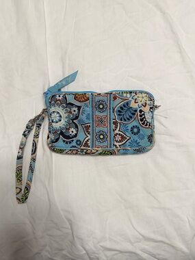 Blue Quilted Wristlet Wallet - Vera Bradley Style
